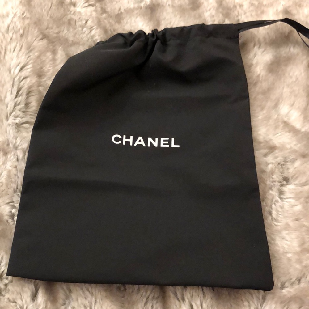 Chanel Black Drawstring Dust Bag 9.5x12.5 inches